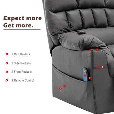 Electric Power Lift Recliner Chair Massage