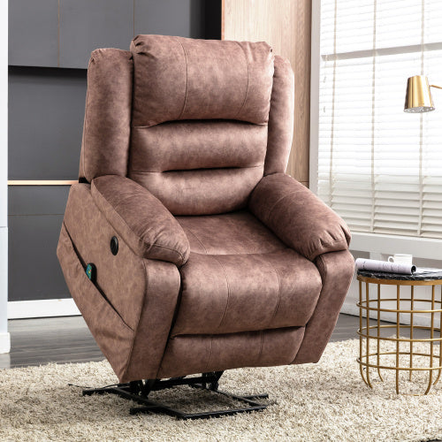 Electric Power Lift Recliner Sofa With Massage And Heat For Elderly
