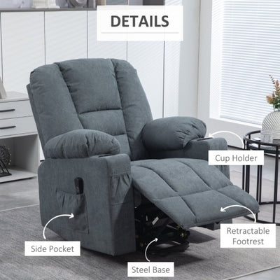 HOMCOM Oversized Riser And Recliner Chairs For The Elderly