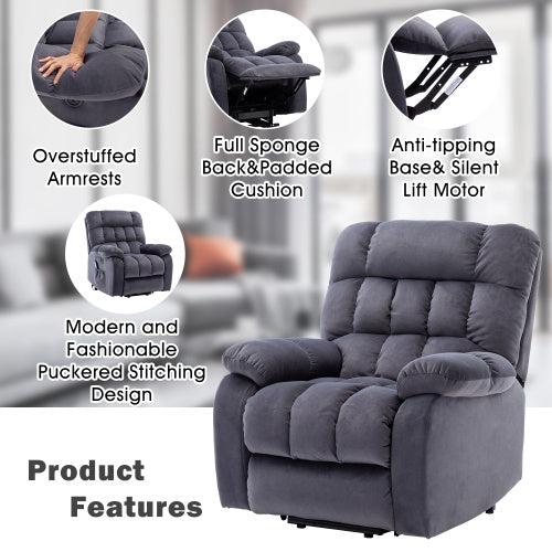 Electric Power Lift Recliner Chair Sofa With Massage And Heat For Elderly