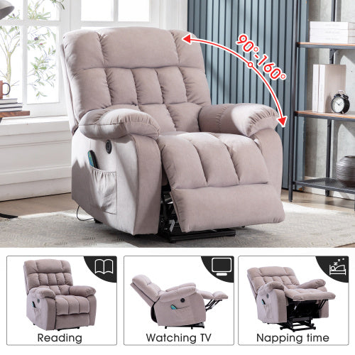 Electric Power Lift Recliner Chair Sofa With Massage And Heat For Elderly