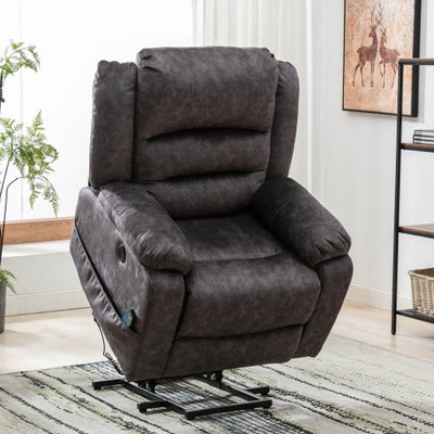 Electric Power Lift Recliner Sofa With Massage And Heat For Elderly