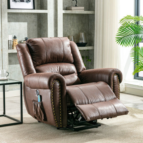 Large Power Lift Recliner Chairs With Massage And Heat For Elderly People